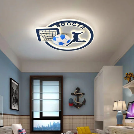ChandelierDecor - Football Soccer Fan Celing Light for Kids Room