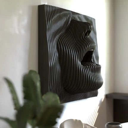 ChandelierDecor - 3D Face Waves Wall Art