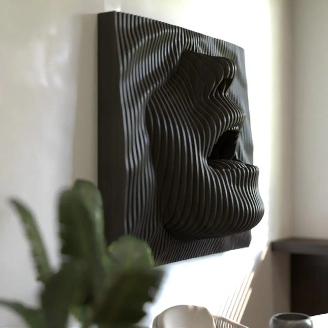 ChandelierDecor - 3D Face Waves Wall Art