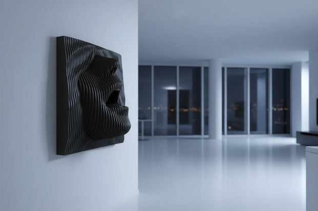 ChandelierDecor - 3D Face Waves Wall Art