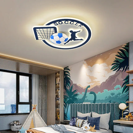 ChandelierDecor - Football Soccer Fan Celing Light for Kids Room