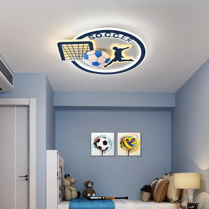 ChandelierDecor - Football Soccer Fan Celing Light for Kids Room