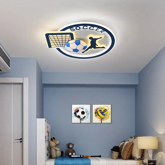 ChandelierDecor - Football Soccer Fan Celing Light for Kids Room