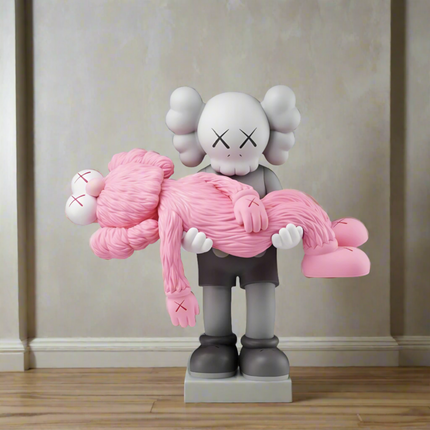 ChandelierDecor - KAWS Gone Pink Statue Sculpture