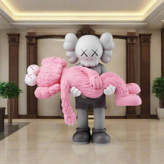 ChandelierDecor - KAWS Gone Pink Statue Sculpture