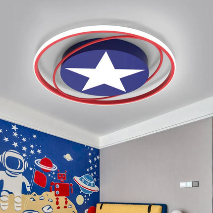 ChandelierDecor - Captain America Ceiling Light for Kids Room