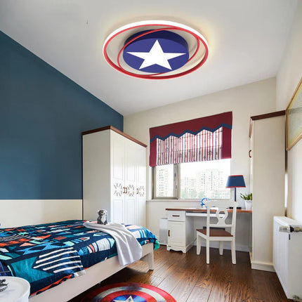 ChandelierDecor - Captain America Ceiling Light for Kids Room