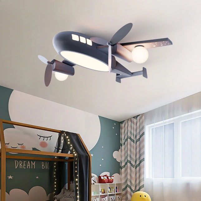 ChandelierDecor - Aeroplane Lustre Ceiling Light for Kids Room