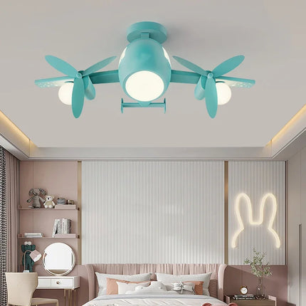 ChandelierDecor - Aeroplane Lustre Ceiling Light for Kids Room