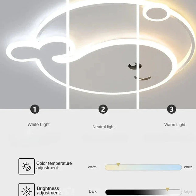 ChandelierDecor - Dolphin Shape LED Ceiling Light For Kids Room