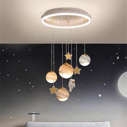 ChandelierDecor - Feel like an Astronaut in Space Kids Ceiling Light
