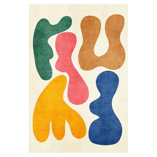 ChandelierDecor - Modern Abstract Lamb Wool Carpet: Art Meets Luxury