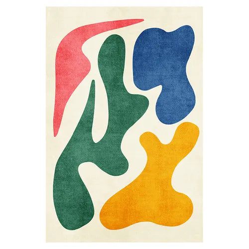 ChandelierDecor - Modern Abstract Lamb Wool Carpet: Art Meets Luxury
