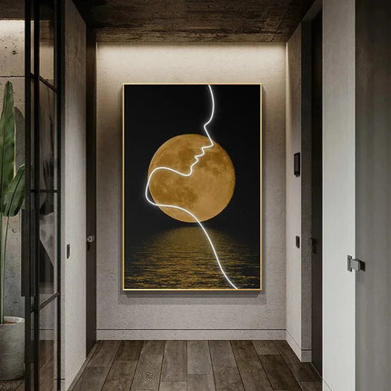 ChandelierDecor - Abstract Figure LED Porch Wall Art