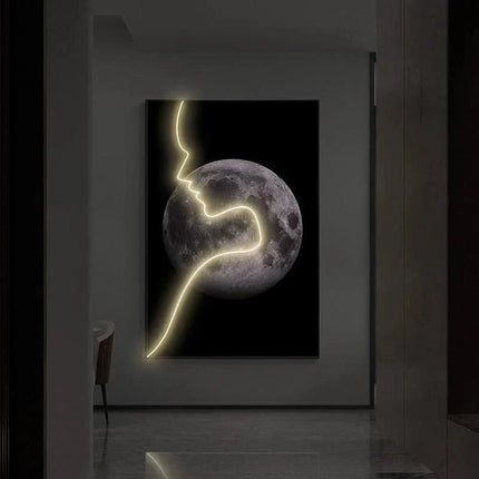 ChandelierDecor - Abstract Figure LED Porch Wall Art