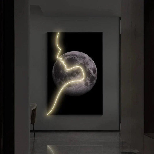 ChandelierDecor - Abstract Figure LED Porch Wall Art