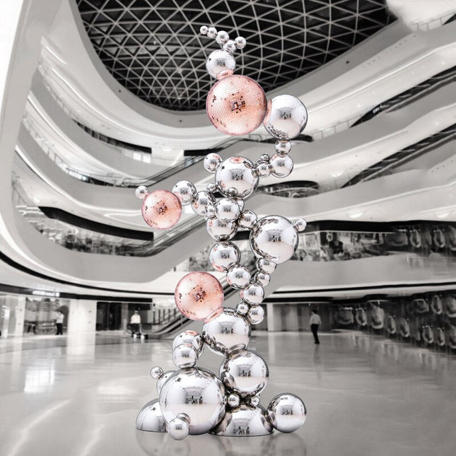 ChandelierDecor - Abstract Jumbled Balls Stainless Steel Ornament