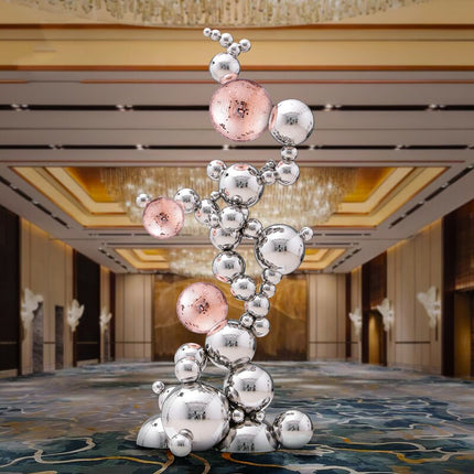 ChandelierDecor - Abstract Jumbled Balls Stainless Steel Ornament