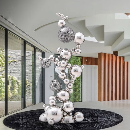 ChandelierDecor - Abstract Jumbled Balls Stainless Steel Ornament