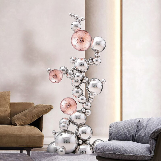 ChandelierDecor - Abstract Jumbled Balls Stainless Steel Ornament