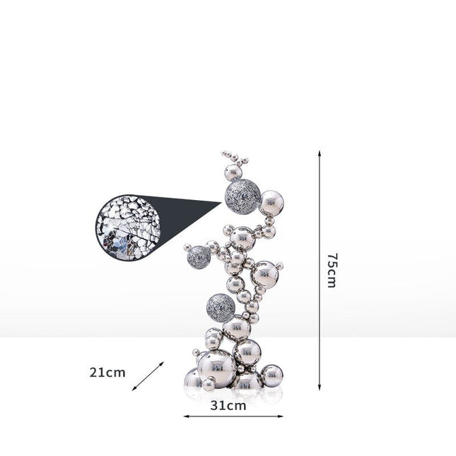 ChandelierDecor - Abstract Jumbled Balls Stainless Steel Ornament