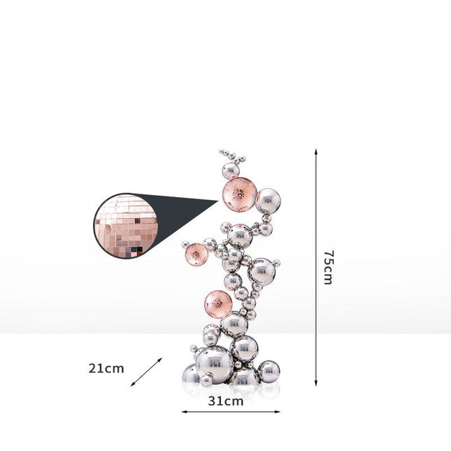 ChandelierDecor - Abstract Jumbled Balls Stainless Steel Ornament