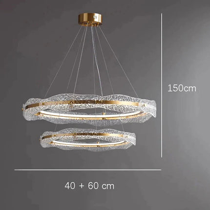 ChandelierDecor - Acrylic Glass Rings Bezel Chandelier Lighting