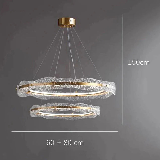ChandelierDecor - Acrylic Glass Rings Bezel Chandelier Lighting