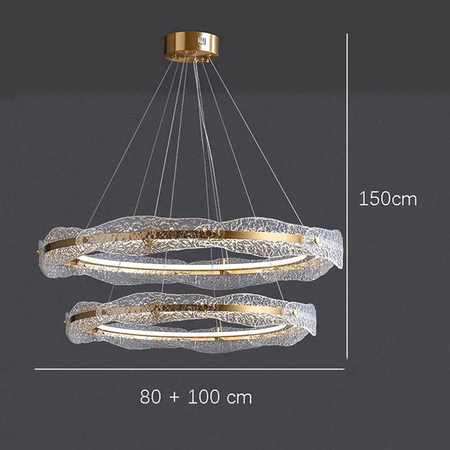 ChandelierDecor - Acrylic Glass Rings Bezel Chandelier Lighting