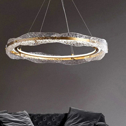 ChandelierDecor - Acrylic Glass Rings Bezel Chandelier Lighting