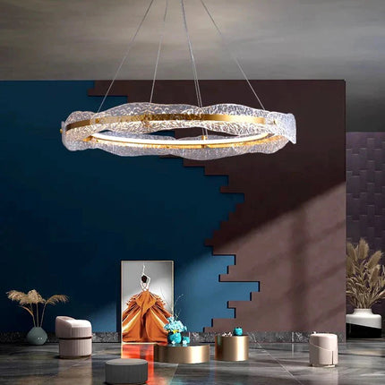 ChandelierDecor - Acrylic Glass Rings Bezel Chandelier Lighting