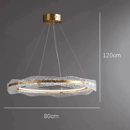 ChandelierDecor - Acrylic Glass Rings Bezel Chandelier Lighting