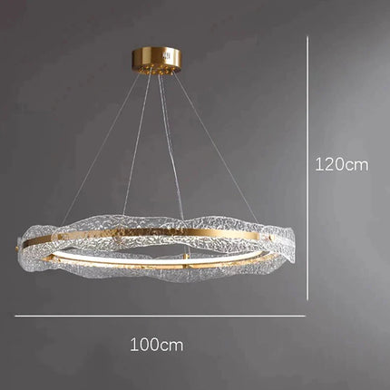 ChandelierDecor - Acrylic Glass Rings Bezel Chandelier Lighting