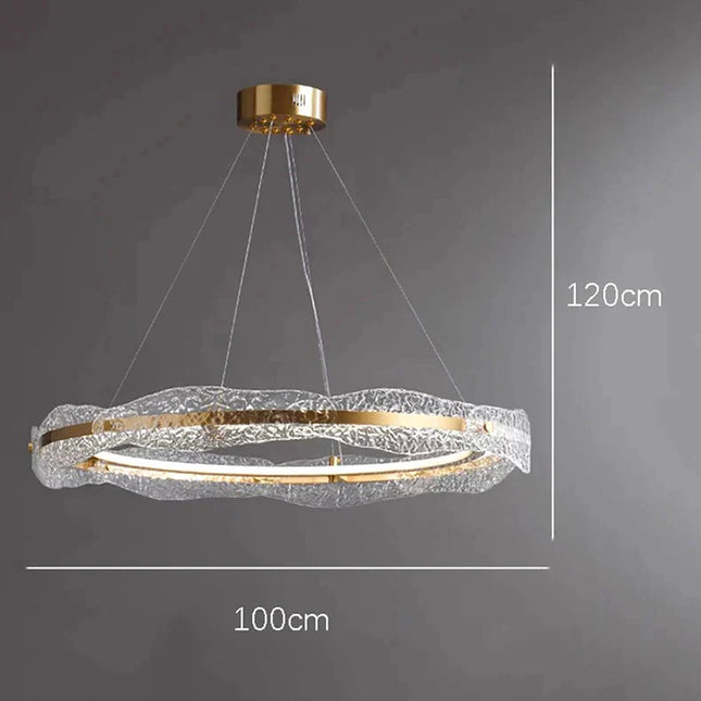 ChandelierDecor - Acrylic Glass Rings Bezel Chandelier Lighting