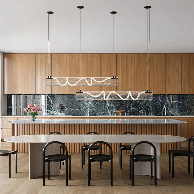 ChandelierDecor - Acrylic Long Tube LED Pendant Island Light