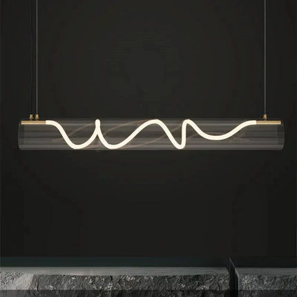 ChandelierDecor - Acrylic Long Tube LED Pendant Island Light