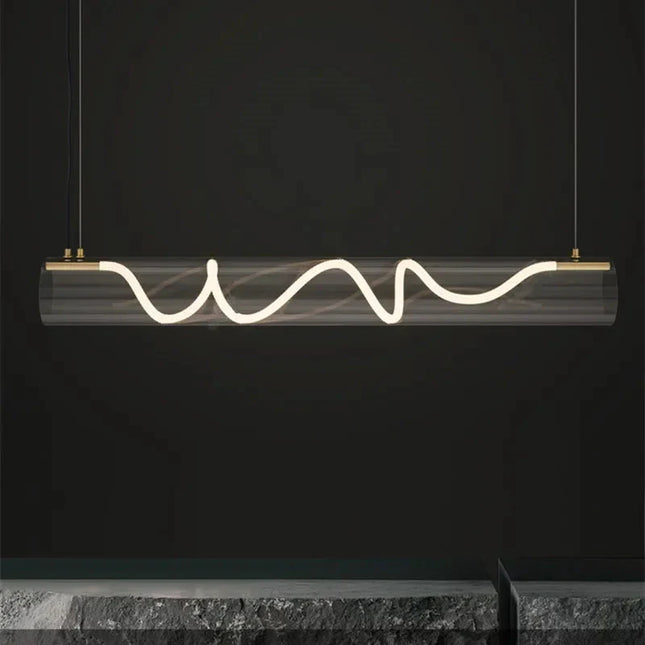 ChandelierDecor - Acrylic Long Tube LED Pendant Island Light
