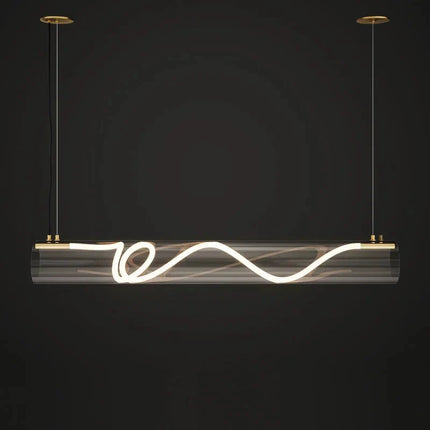 ChandelierDecor - Acrylic Long Tube LED Pendant Island Light