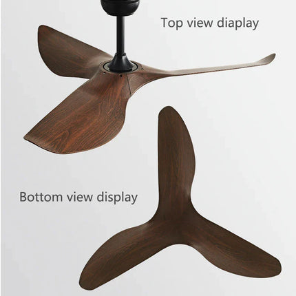 ChandelierDecor - Acrylic Wood Finish Designer Ceiling Fan