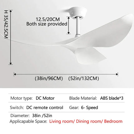 ChandelierDecor - Acrylic Wood Finish Designer Ceiling Fan