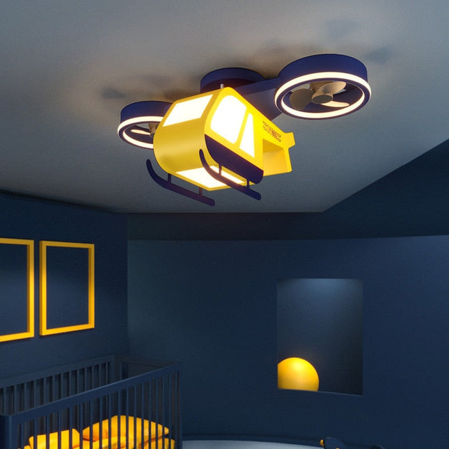 ChandelierDecor - Aeroplane Light and Fan - Cool Your Room with Style