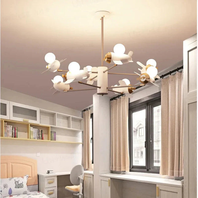 ChandelierDecor - Aeroplanes Ceiling Light for Kids Room