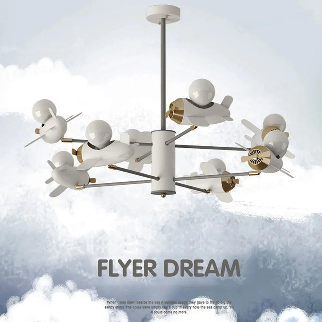 ChandelierDecor - Aeroplanes Ceiling Light for Kids Room