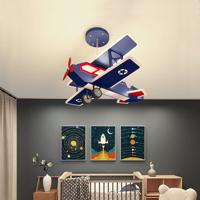 ChandelierDecor - Airplane LED Hanging Light for Kids Room