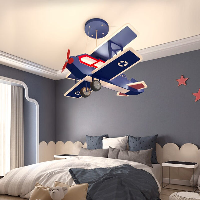 ChandelierDecor - Airplane LED Hanging Light for Kids Room