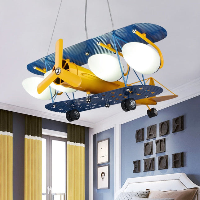 ChandelierDecor - Airplane LED Light with Fan - Enjoy Comfortable Lighting