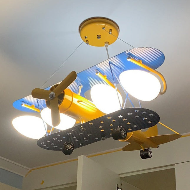 ChandelierDecor - Airplane LED Light with Fan - Enjoy Comfortable Lighting