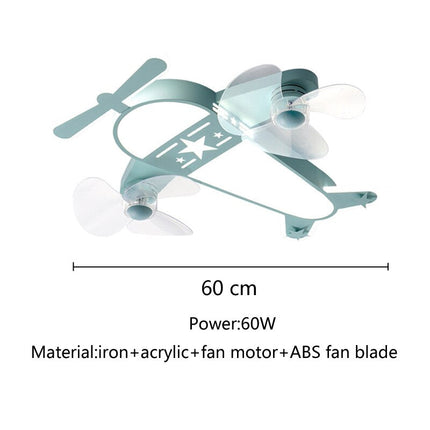 ChandelierDecor - Airplane LED Light with Fan - Enjoy Comfortable Lighting