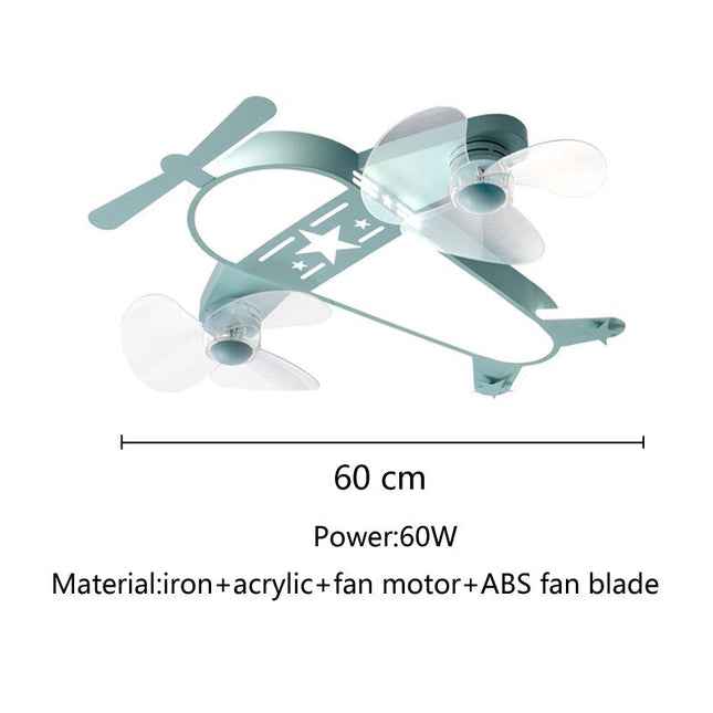 ChandelierDecor - Airplane LED Light with Fan - Enjoy Comfortable Lighting