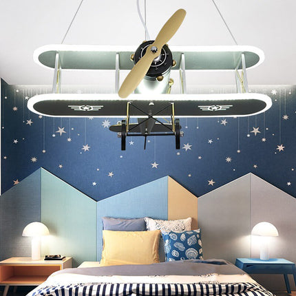 ChandelierDecor - Airplane LED Pendant Light for Kids Nursery